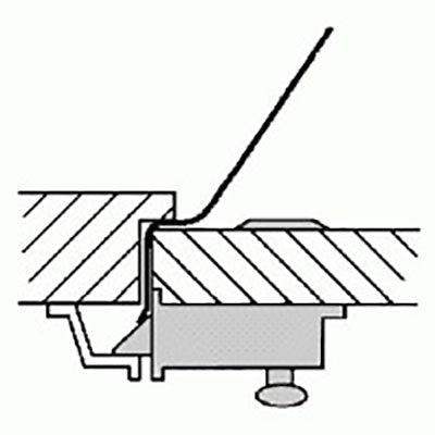 Kaart met handvat voor het openflipperen van deuren (0.50mm)