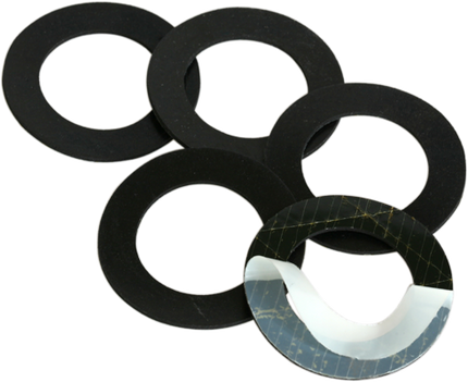 Zelfklevende rubber beschermringen per 3 stuks