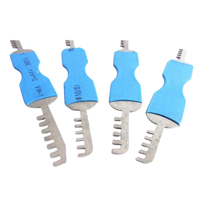 Goso comb picks (4-delig) – Voor dubbelzijdige hangsloten