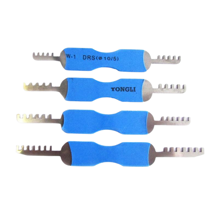 Goso comb picks (4-delig) – Voor dubbelzijdige hangsloten