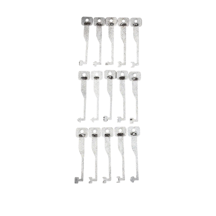 15-delige lockpick set voor (oude) bontebaard sloten – 3 levers