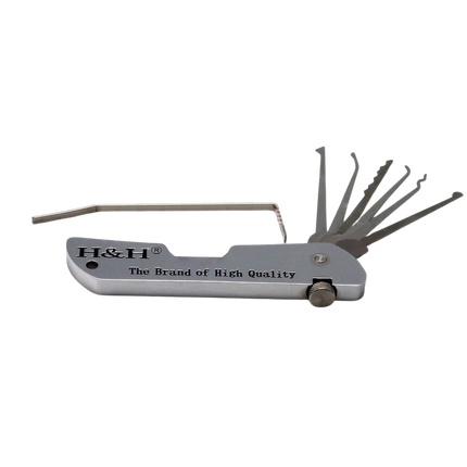H&H zakmes-style lockpick set – compact EDC zakformaat