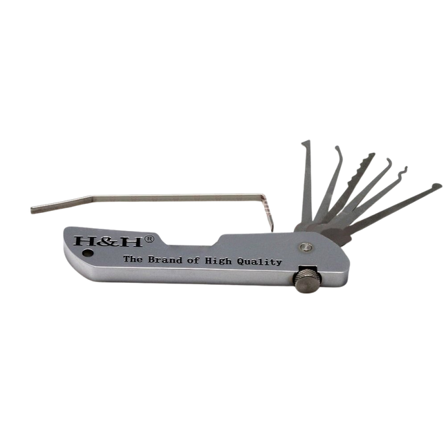 H&H zakmes-style lockpick set – compact EDC zakformaat