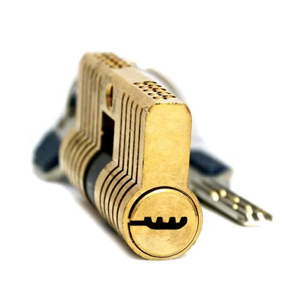 Goso 17-delige dimple lockpick set – Inclusief transparant oefenslot (pro)