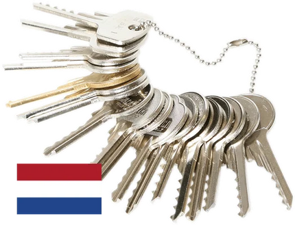 Klopsleutel set Nederland (20-delig) – voor veelgebruikte Nederlandse cilindersloten