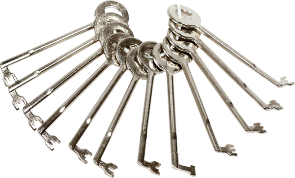 12-delige set voor oude Chubb-sloten – Type "K"
