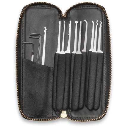 14 delig lockpick set én transparant oefenslot